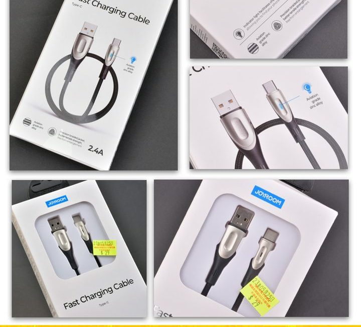 Joyroom USB數據充電線~$20