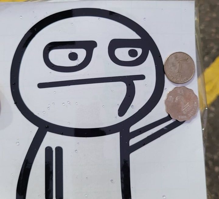 $3 貼紙