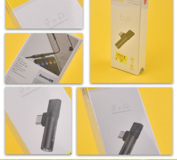 Baseus Type-C 二合一音頻轉換器 ~$35