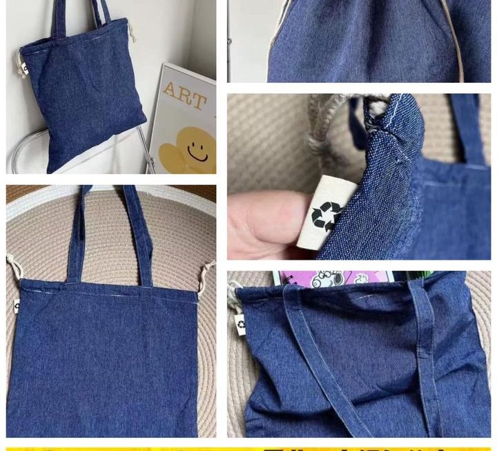 牛仔布手提袋~$5