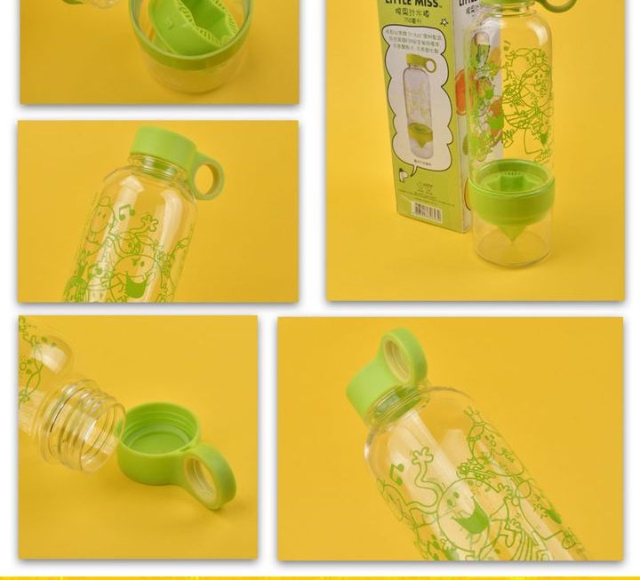 Mr. Men Little Miss榨果汁水樽~$15
