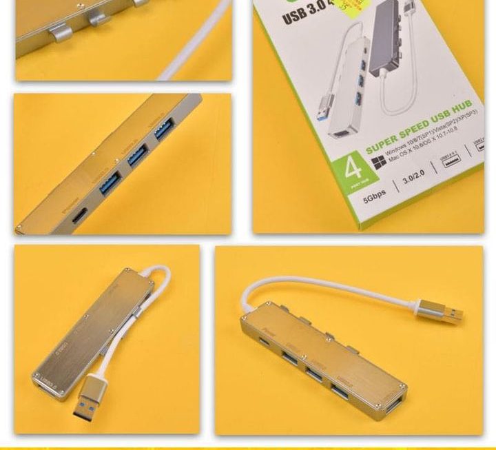 USB 3.0 to 4位USB/Type-C分線器~$35