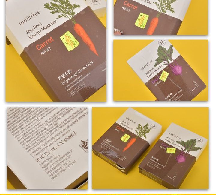 多款INNISFREE活力面膜~$19/ 盒