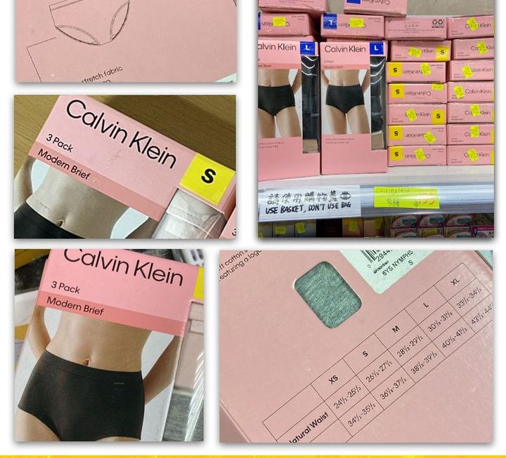 Calvin Klein女裝底褲~$135/盒 (減價喇)