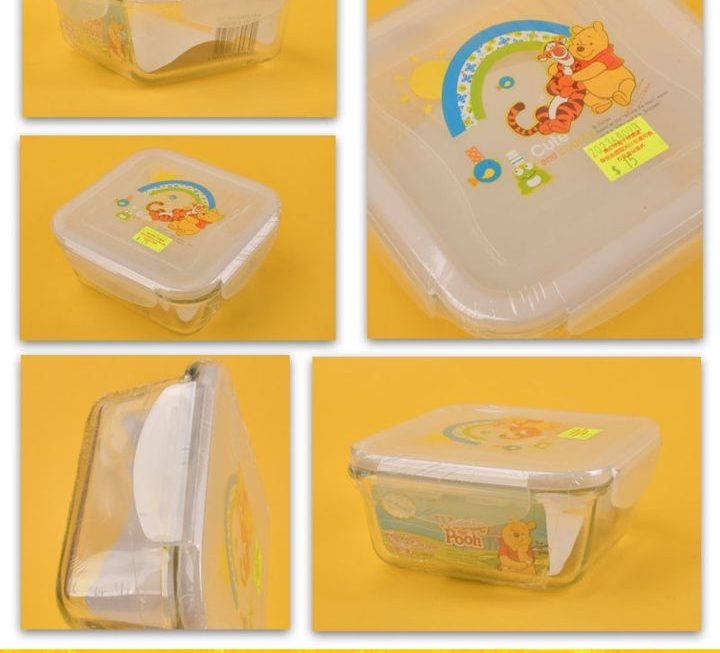 卡通圖案食物收納盒~$15