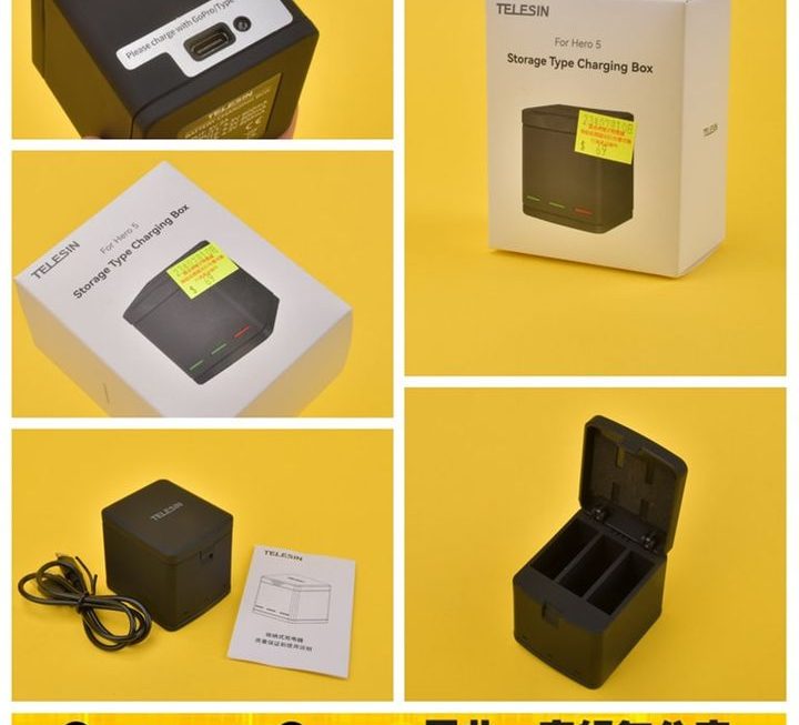 TELESIN收納式充電器~$69