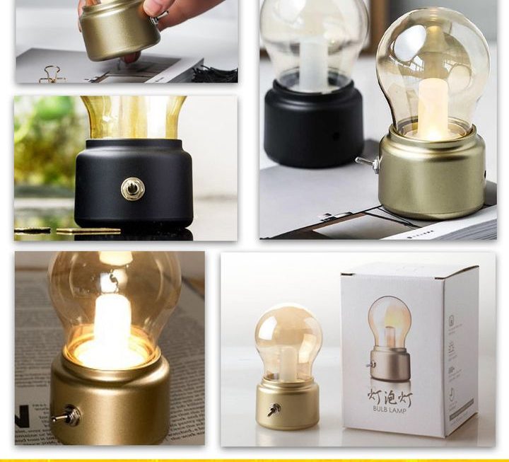 復古燈泡型充電LED燈~$29/款