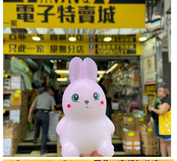 肉(玉)兔變色公仔~$10
