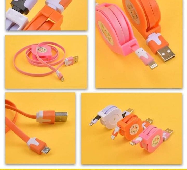 伸縮式USB Lighting 數據充電線~$3/條