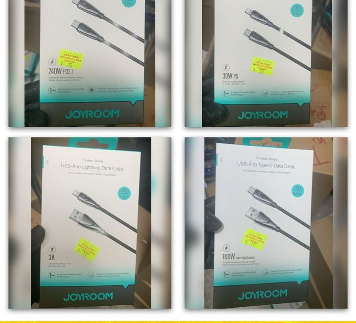 多款Joyroom數據充電線~$19至$25/款
