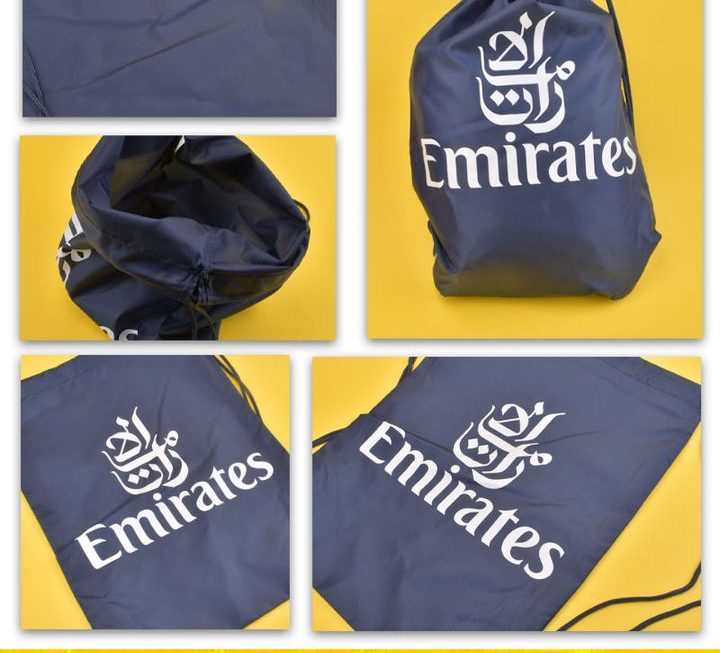 Emirates靚靚索繩袋~$3