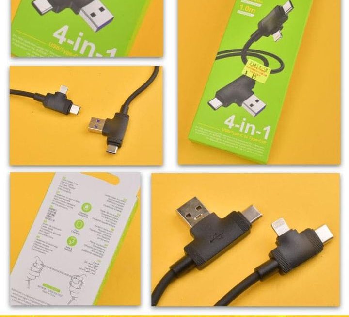 四合一數據充電線~$19