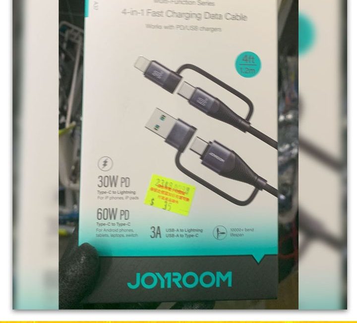 多款Joyroom數據充電線~$25至$35/款