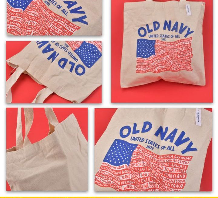 Old Navy手提環保袋~$5