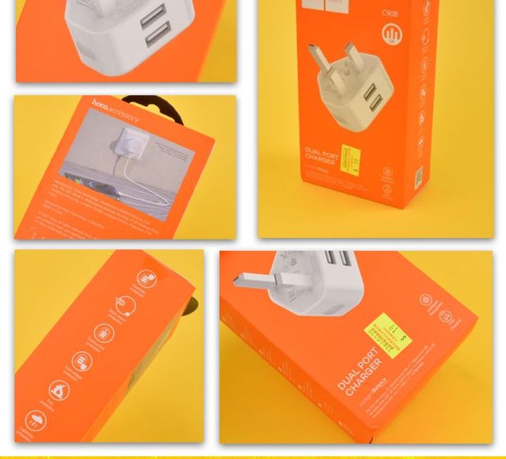 hoco.C90B雙USB充電火牛~$19