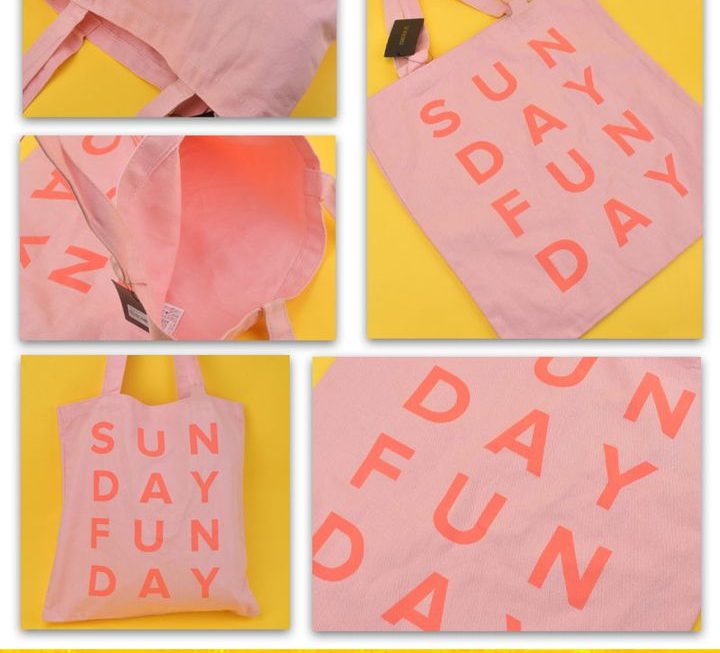 sun day fun day手提購物袋~$5