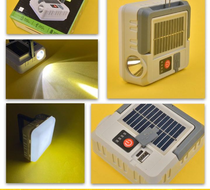 充電式LED太陽能露營燈~$29