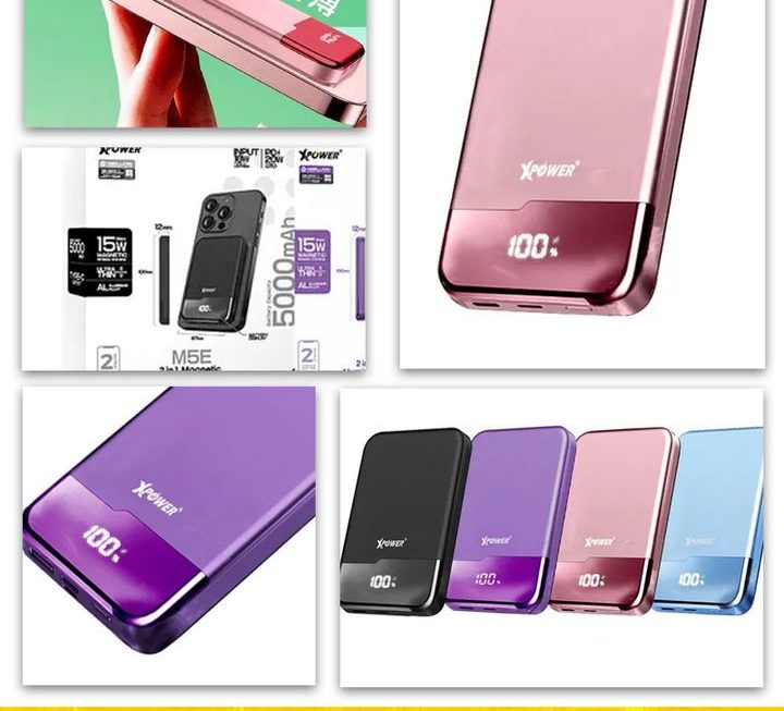 XPower.M5E鋁合金超迷你磁吸無線充電器~密碼OI
