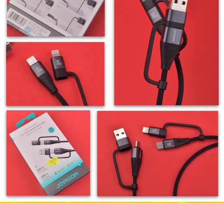 Joyroom.A37四合一數據充電線~$35