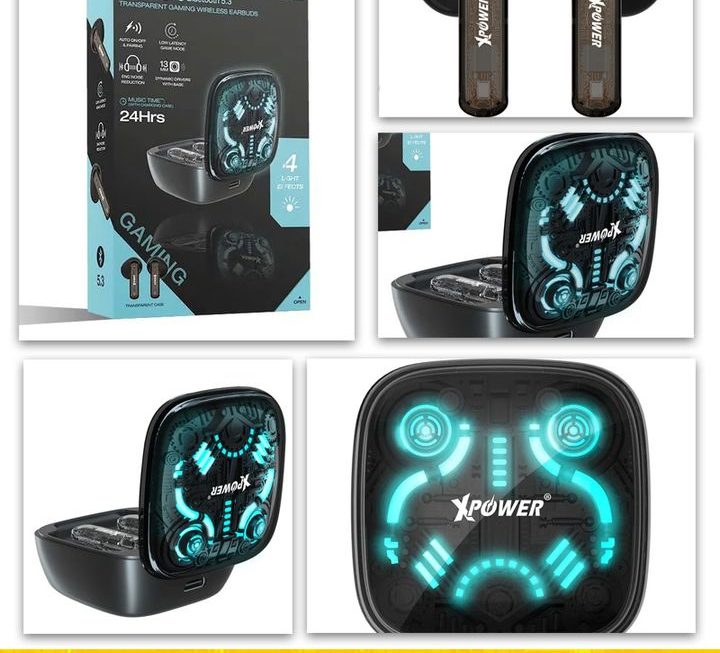 XPower BTE20 藍牙5.3 透明電競無線耳機