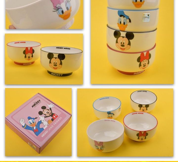 Disney主題圖案陶瓷碗套裝~$39
