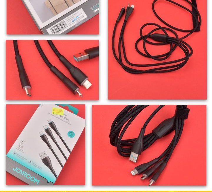 Joyroom.A33三合一數據充電線~$25