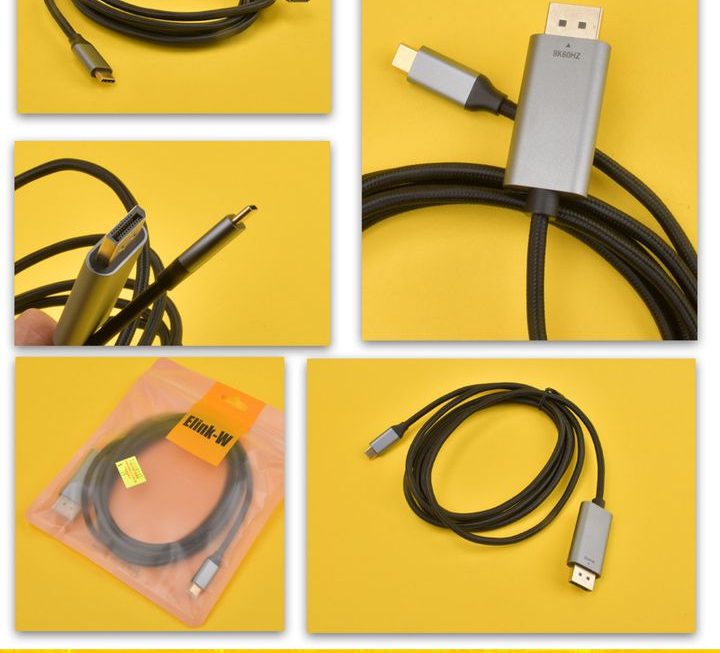 USB Type C 轉 DisplayPort 視頻線 ~$39