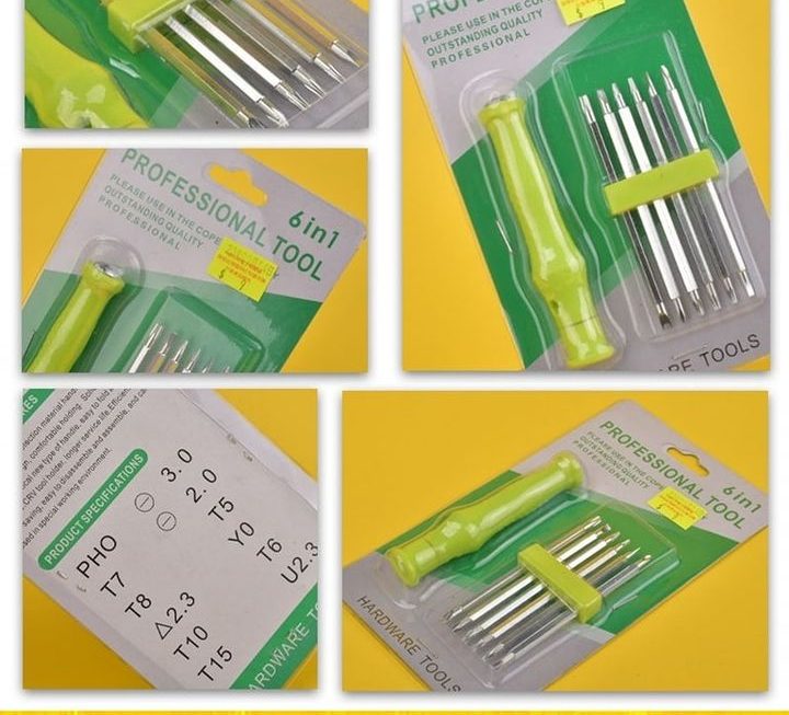 6合1螺絲批工具套裝 ~$9