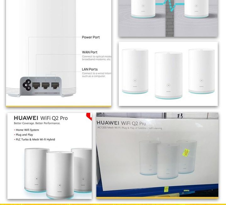 Huawei wifi Q2 Pro路由器~$850