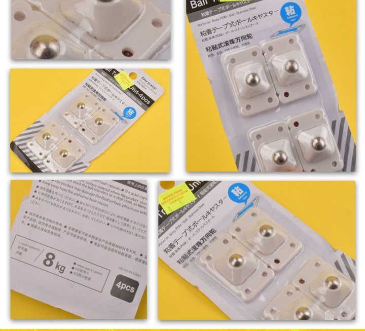 雙面貼滾動滑輪器~$5