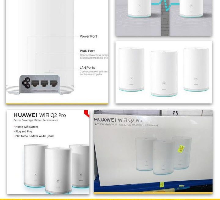 Huawei wifi Q2 Pro路由器~$850