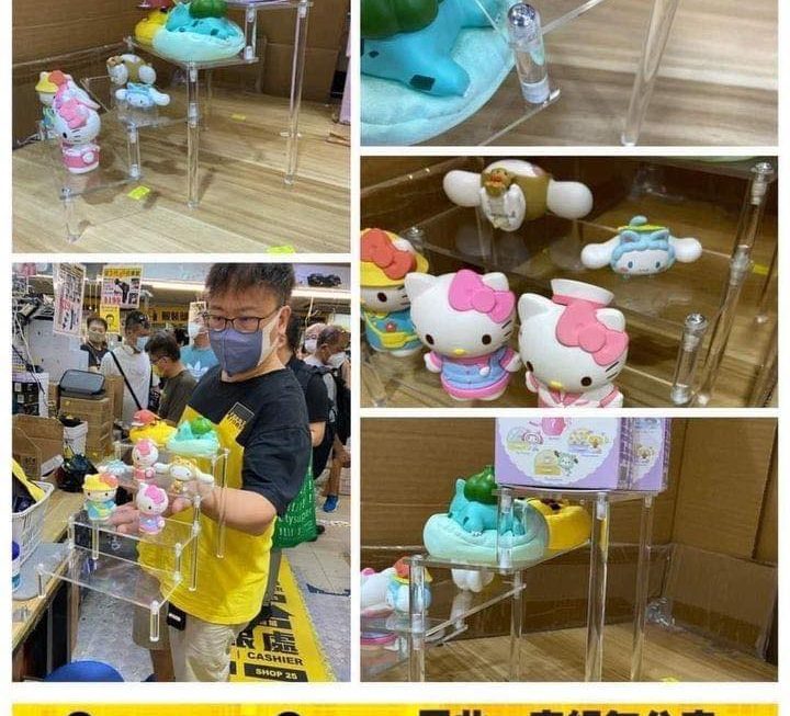 樓梯式公仔四層款透明展示架