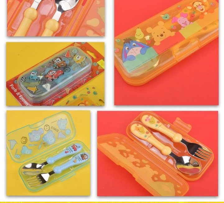 Disney主題不銹鋼餐具套裝~$35/款