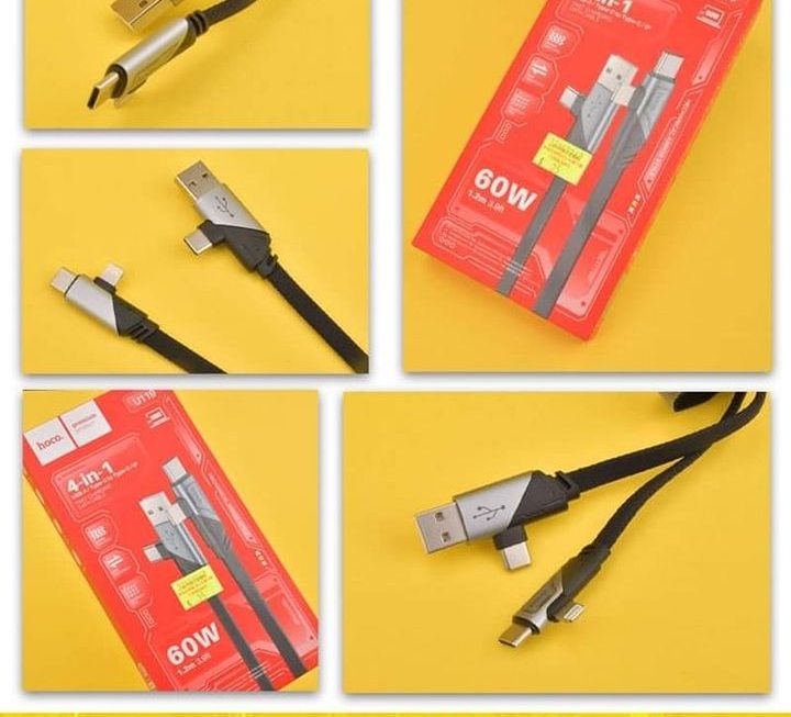 hoco.U119四合一數據充電線~$25