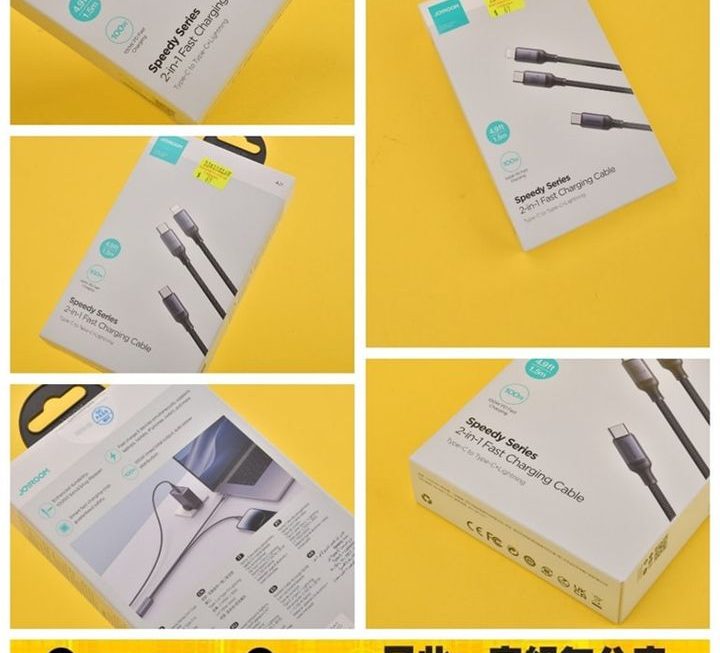 Joyroom.A21二合一數據充電線~$69