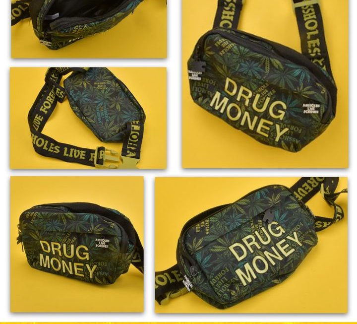 DRUG MONEY單肩斜孭袋 ~$25