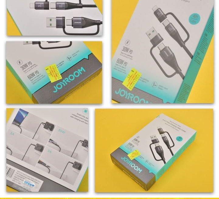 Joyroom.A37四合一數據充電線~$35