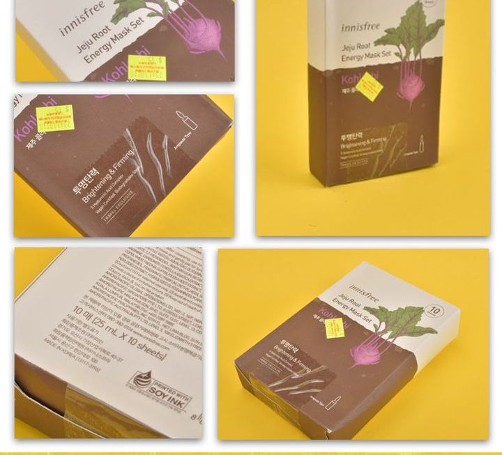 INNISFREE活力面膜~$15/盒