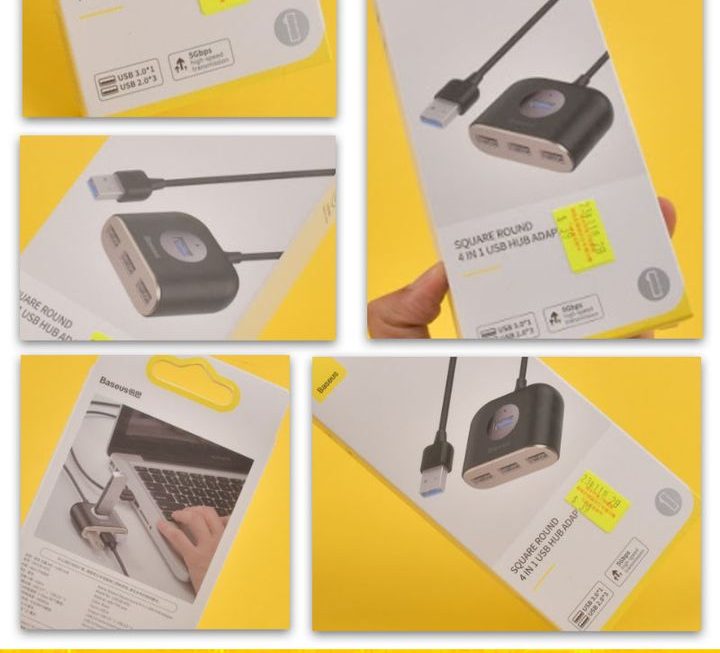 Baseus USB 一出四分線器~$39