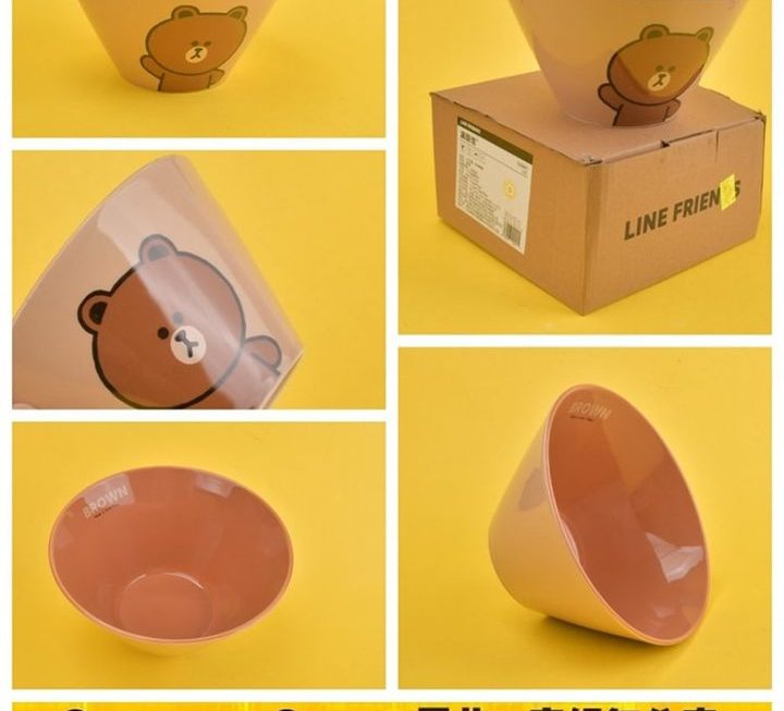 Line Friends主題熊大餐具碗~$39/隻