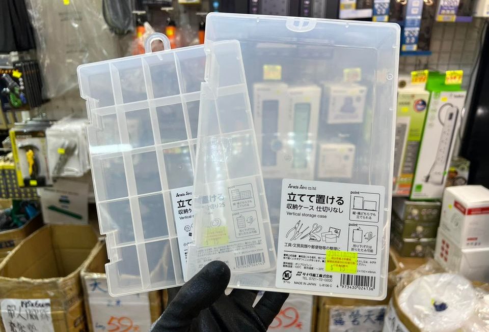 Made in Japan 25日藥盒(?)/工具盒兩款～各$15