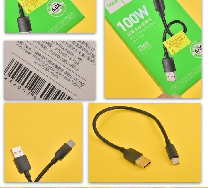 hoco.X96100W USB 數據線~$9
