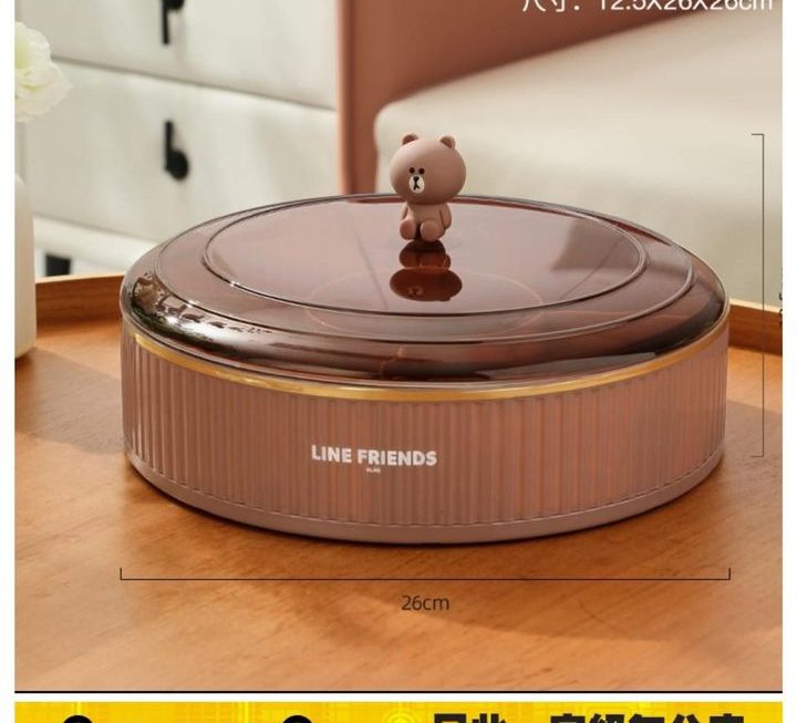 LINE FRIENDS主題熊大乾果盒~$69