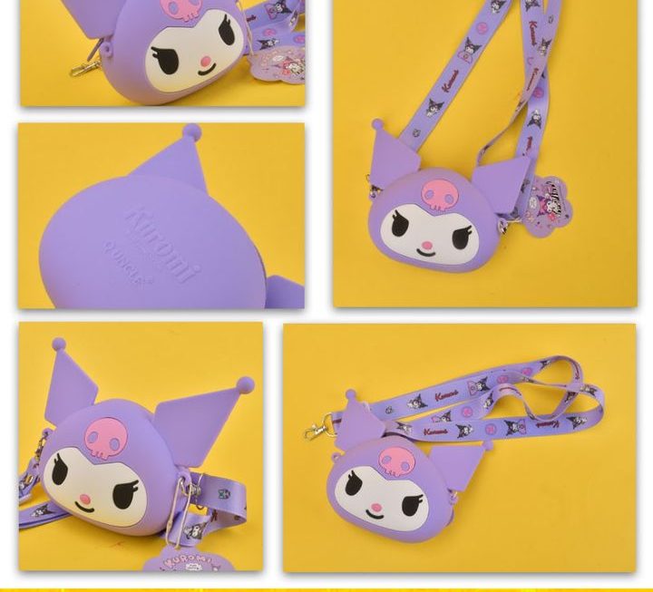 sanrio 角色主題矽膠斜孭袋~$29