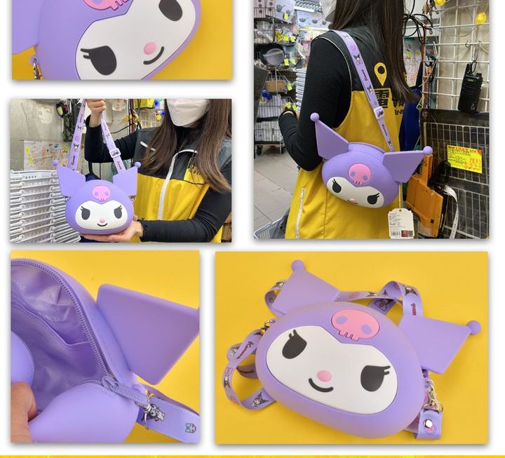 sanrio 角色主題矽膠斜孭袋 ~$39