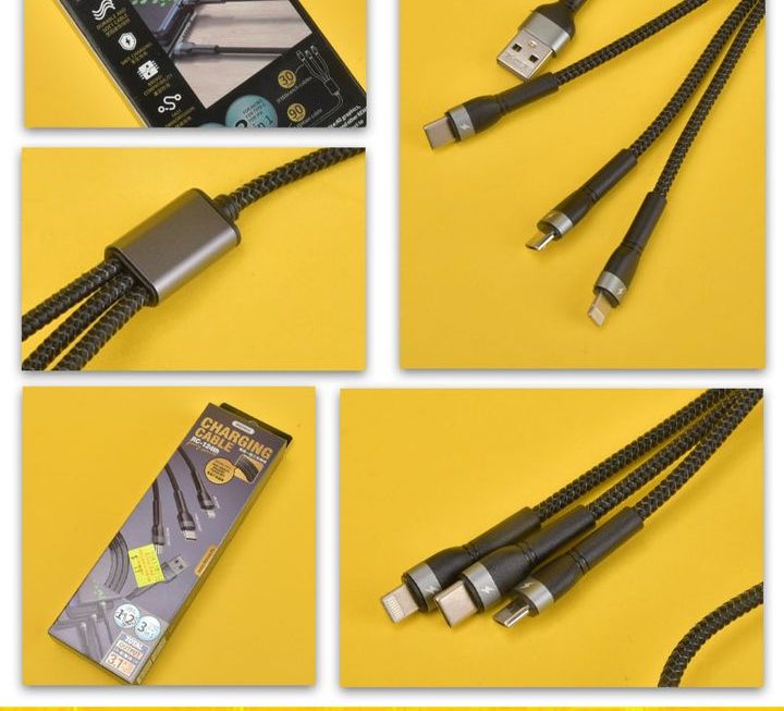 Remax三合一USB 數據充電線 ~$19