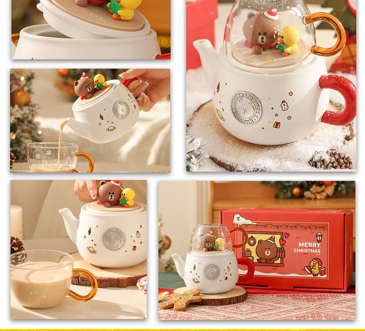 Line & friends 主題茶壺套裝~$129