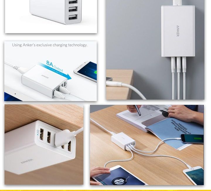 Anker 40W/ 8A 5位USB 充電器 ~$59