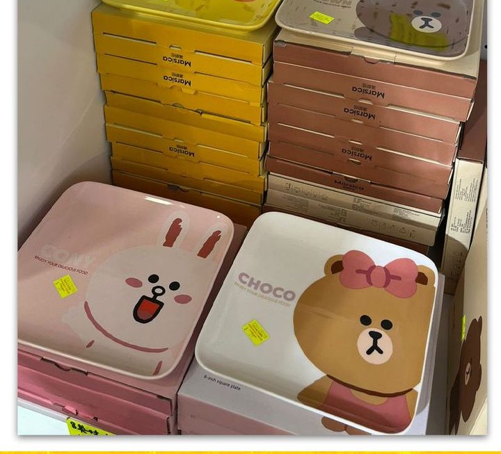 LINE FRIENDS主題陶瓷餐盤~$39