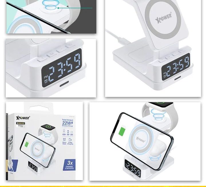 XPower.WLS17 4合1磁吸無線充電座~密碼II